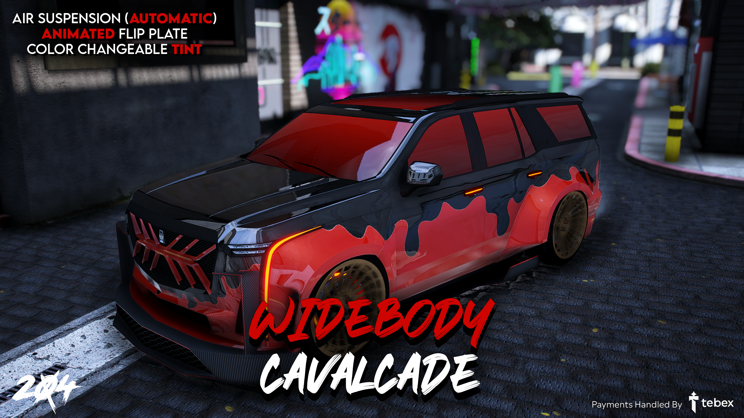 204s Widebody Cavalcade (6 Seater) (61 Tuning Parts) (Animated Flip Plate)